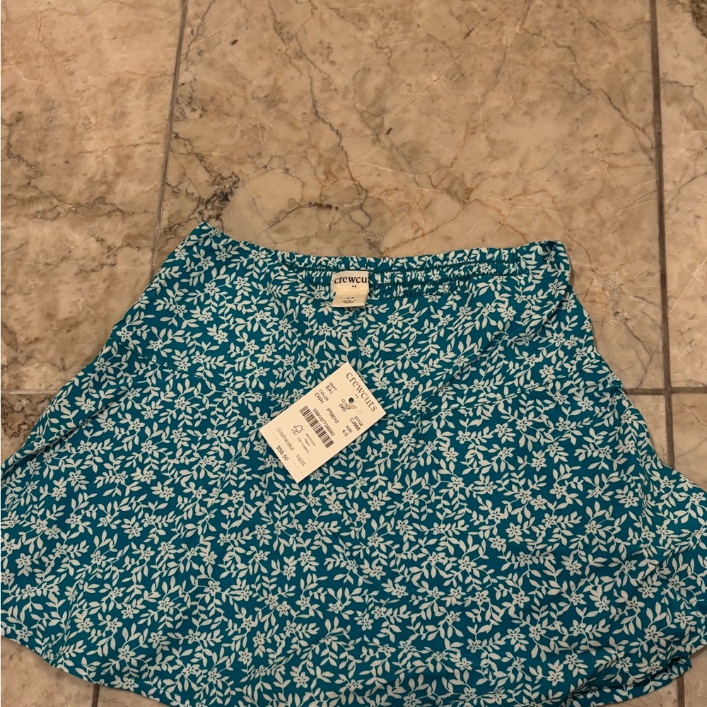 Crewcuts Blue Floral Skort - Picture 3 of 6